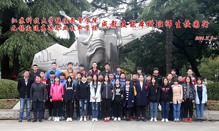 信息工程系162642班前往江苏科技大学参观